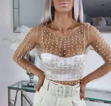 Load image into Gallery viewer, BRING THE HEAT CORSET TOP - WHITE
